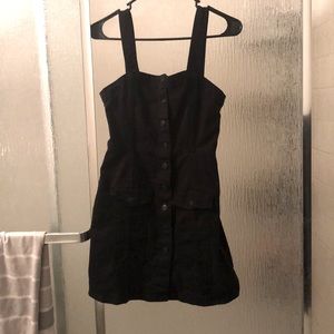 Black denim jumper dress, worn once